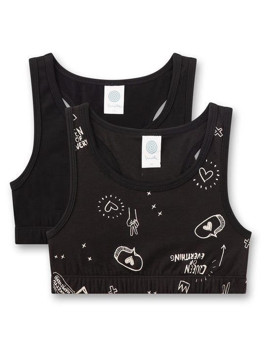 Sanetta Bustier Doppelpack Graffiti