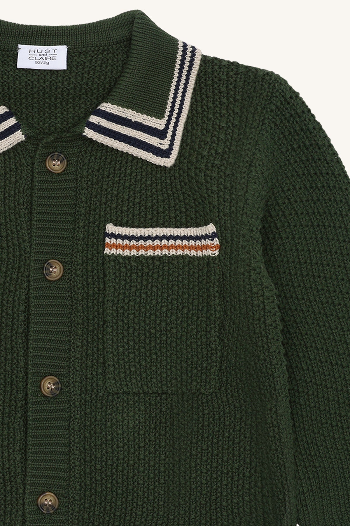 Hust & Claire Pelle Polo Strickjacke