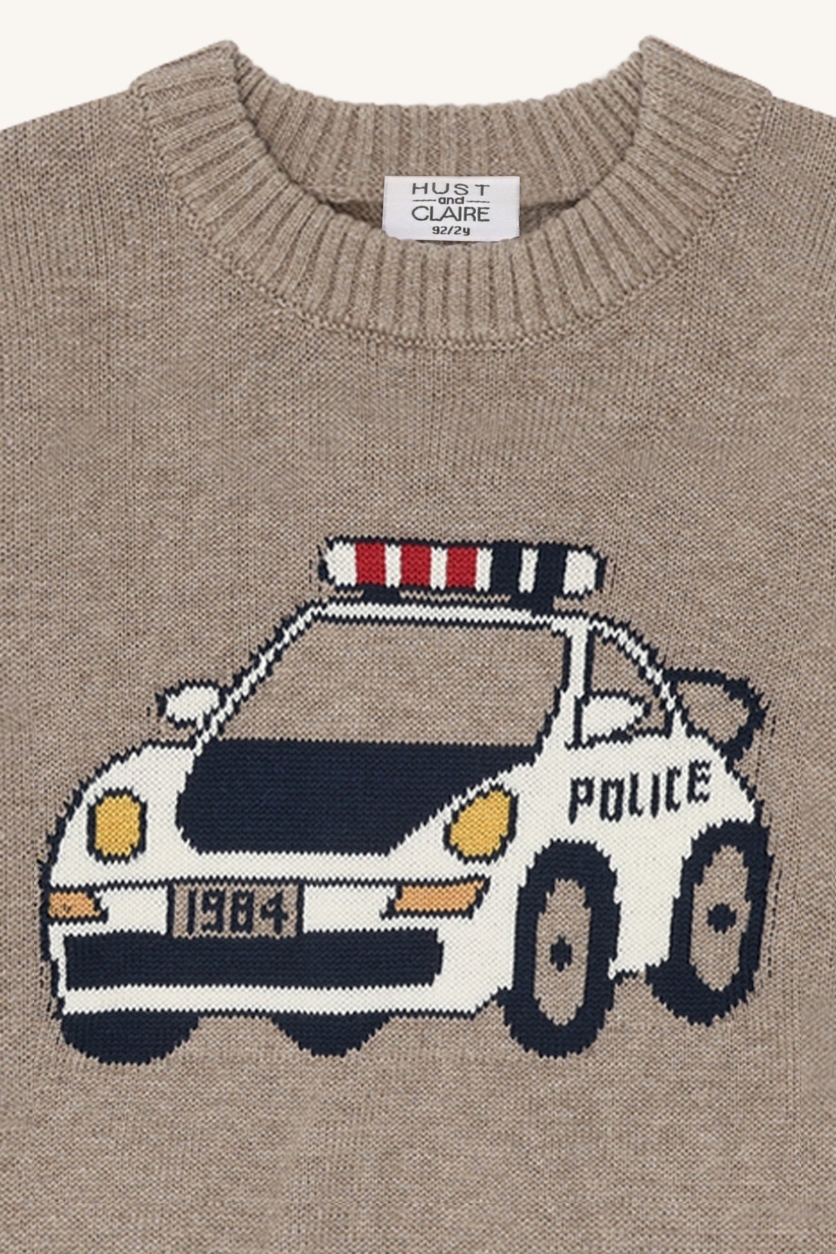 Hust & Claire Pelle Pullover Polizeiauto