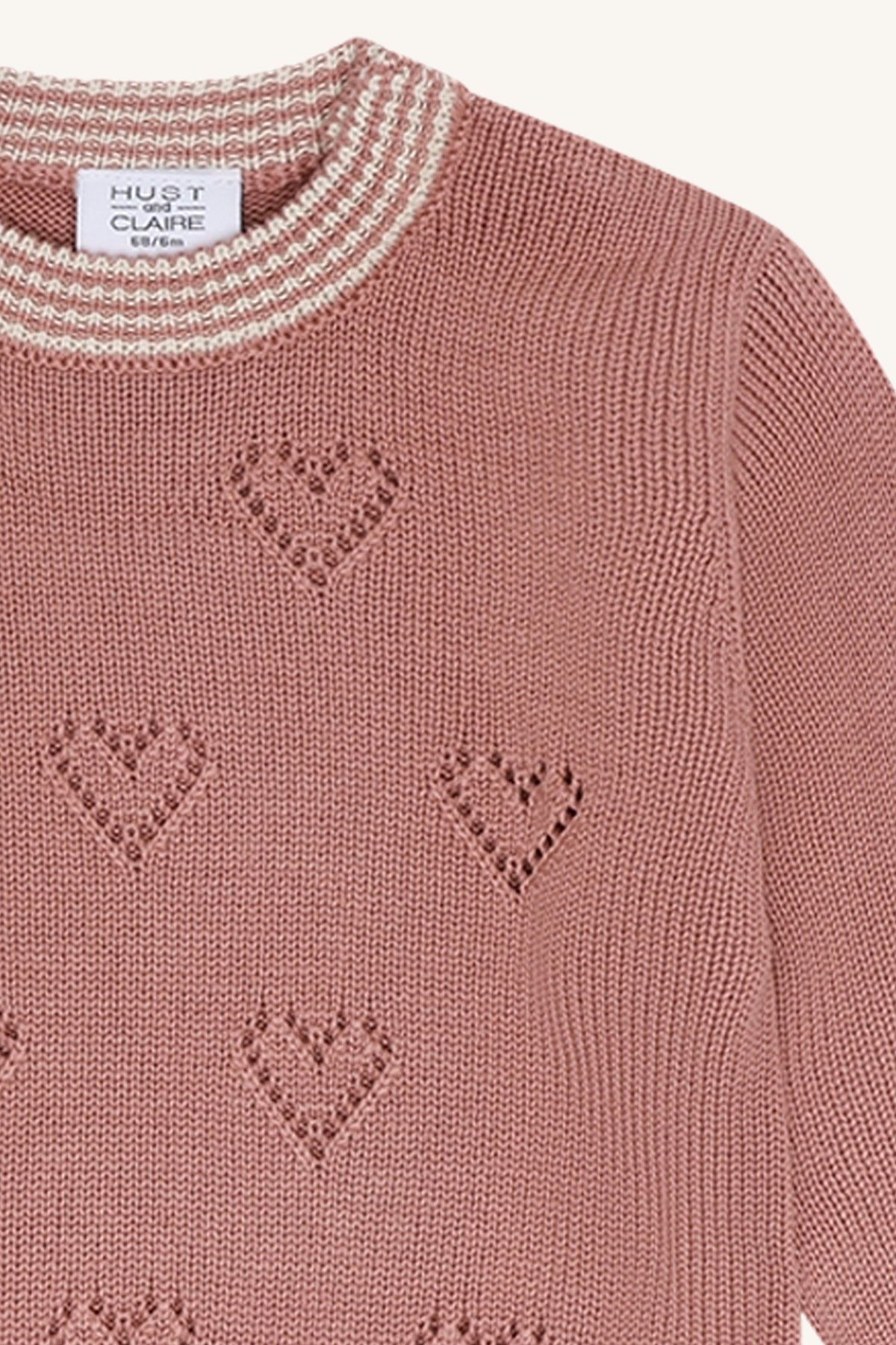 Hust & Claire Pos Pullover Strick Herzen