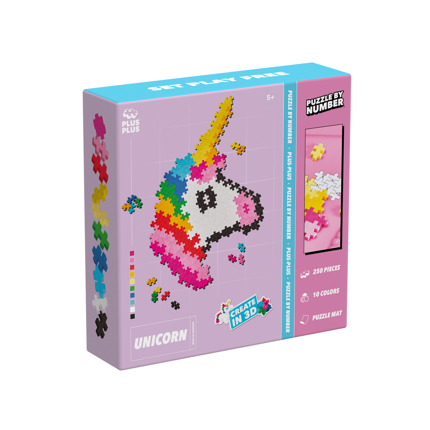 Plus-Plus Puzzle By Number: Einhorn - 250 Stück