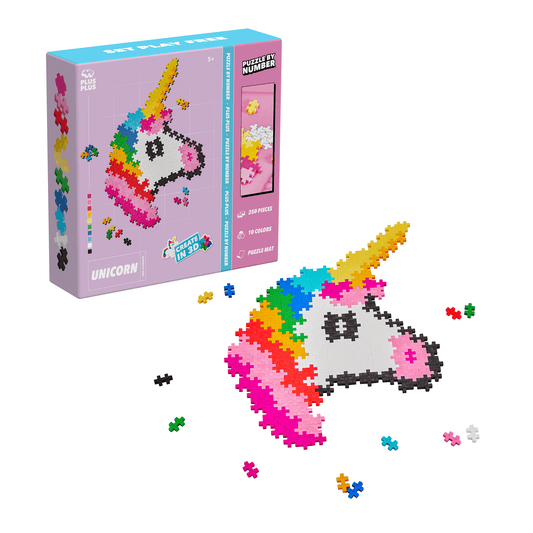 Plus-Plus Puzzle By Number: Einhorn - 250 Stück