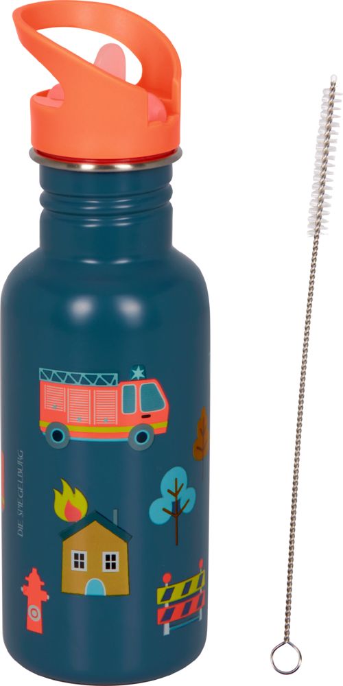 Edelstahlflasche Feuerwehr - Wenn ich mal groß bin (ca.0,5 l)