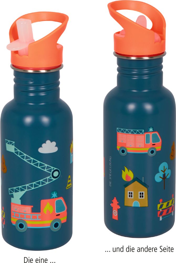Edelstahlflasche Feuerwehr - Wenn ich mal groß bin (ca.0,5 l)