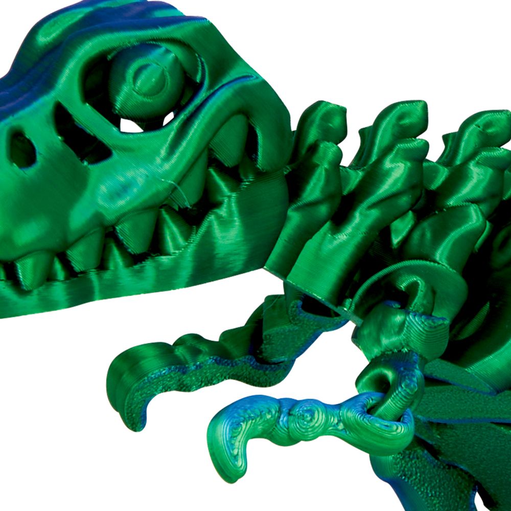 Kristalltier T-Rex Skelett grün blau - T-Rex World