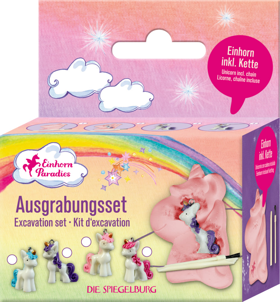 Mini Ausgrabungsset - Einhorn-Paradies