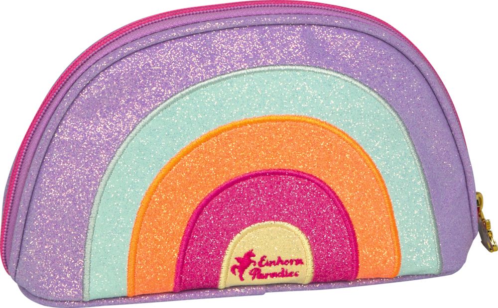 Allzwecktäschchen Glitzer-Regenbogen - Einhorn-Paradies