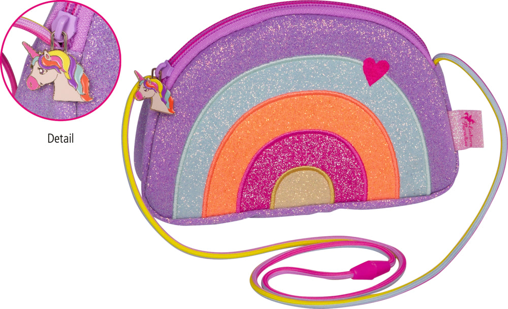 Glitzer-Täschchen Regenbogen - Einhorn-Paradies