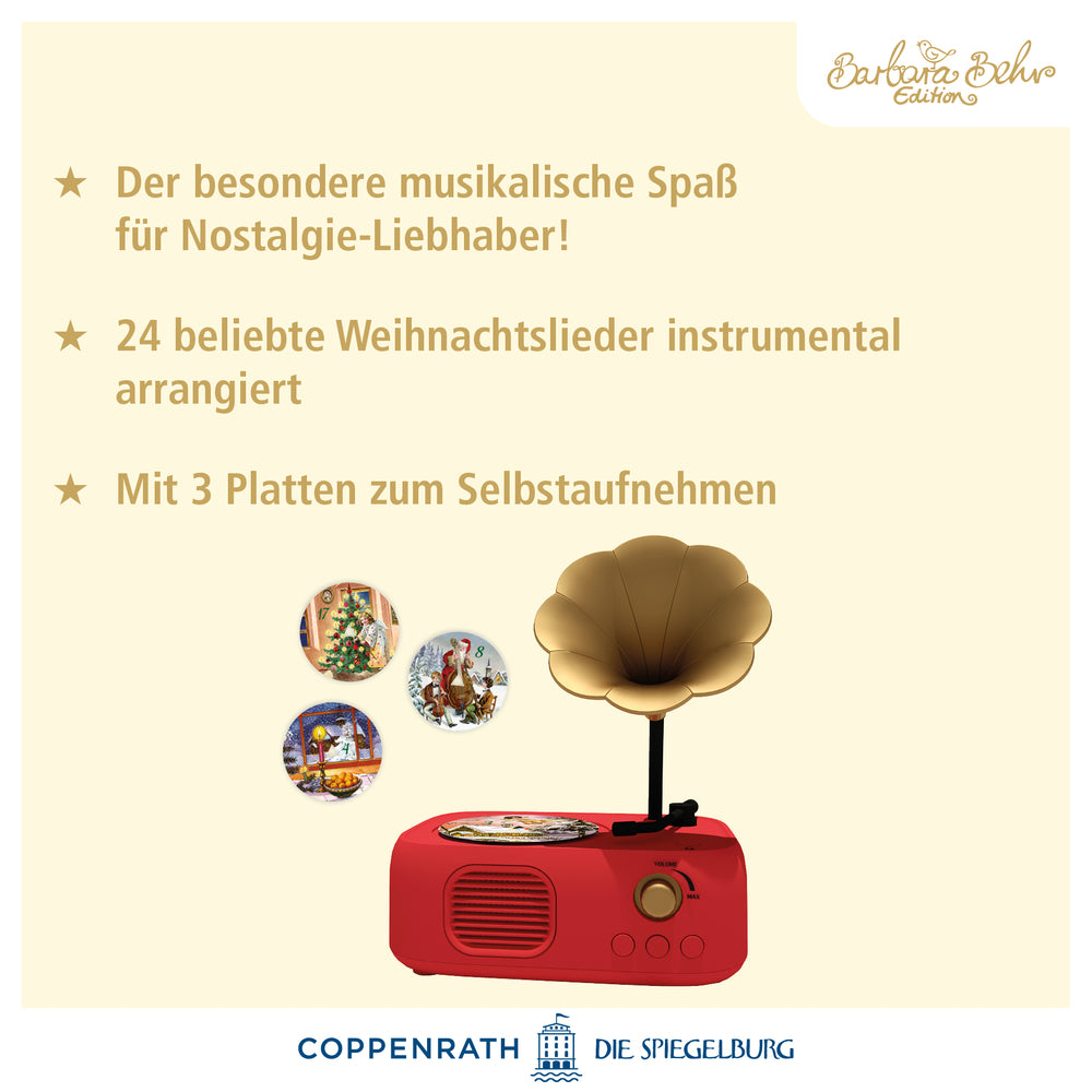 Vintage-Grammophon Sound-Adventskalender mit 24 Weihnachtsliedern