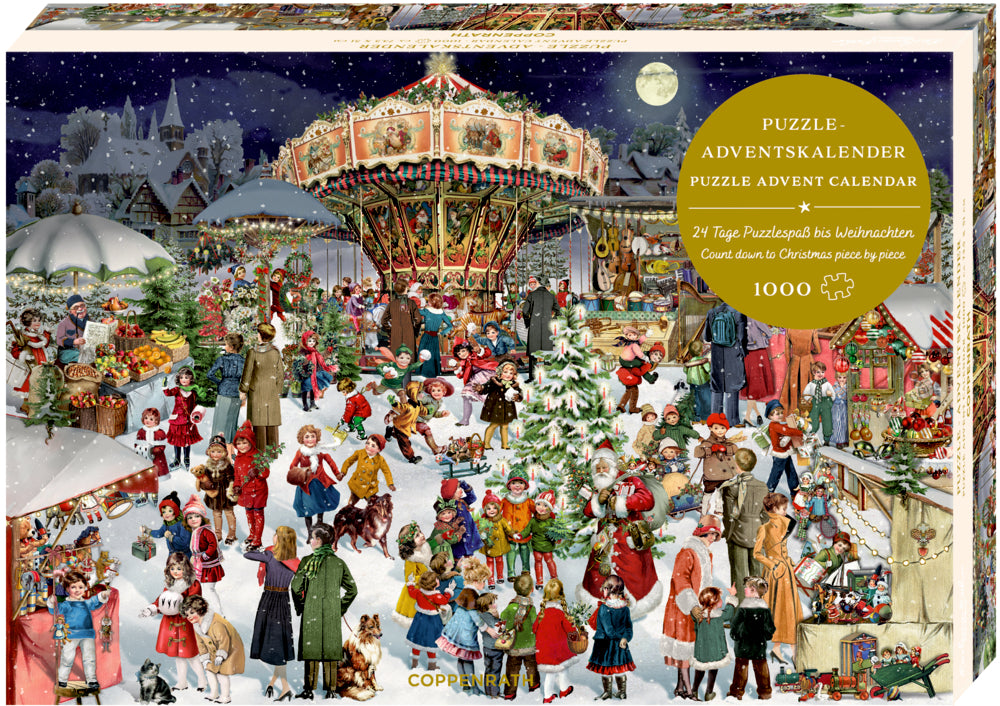 Coppenrath Nostalgischer Weihnachtsmarkt Puzzle-Adventskalender