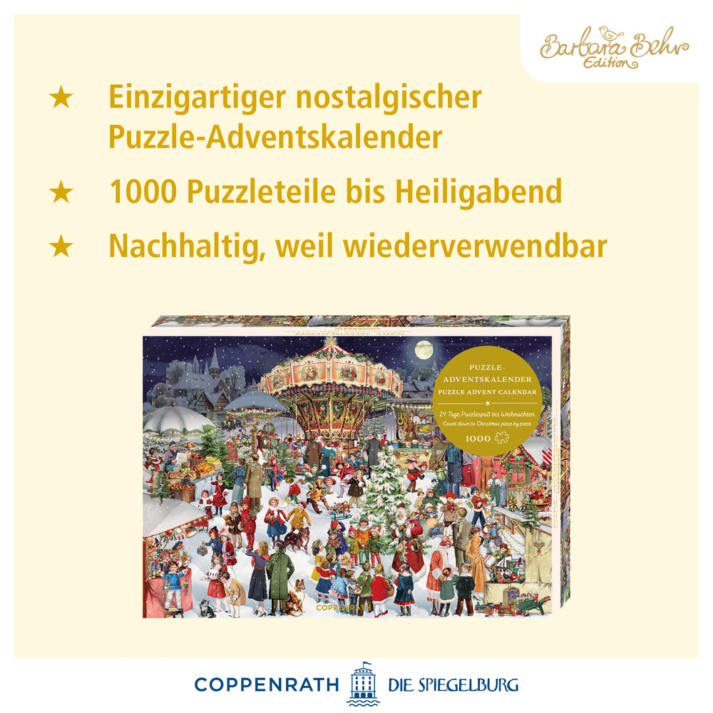 Coppenrath Nostalgischer Weihnachtsmarkt Puzzle-Adventskalender