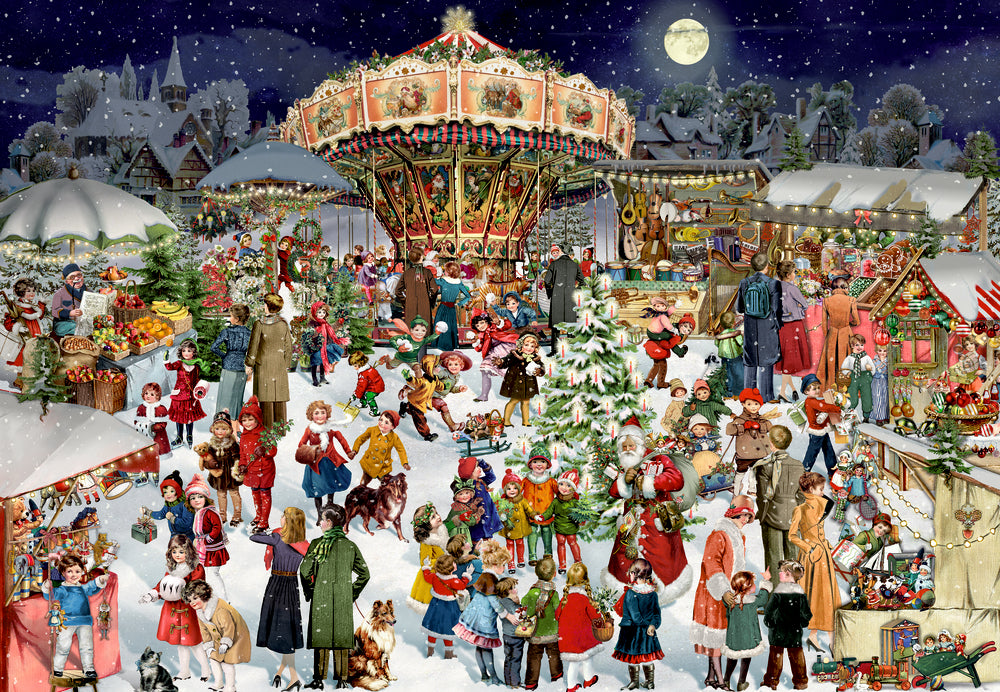 Coppenrath Nostalgischer Weihnachtsmarkt Puzzle-Adventskalender