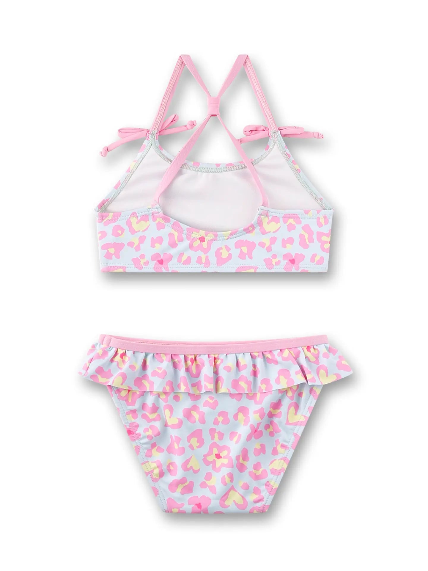 Sanetta Mädchen-Bikini rosa Leo-Allover
