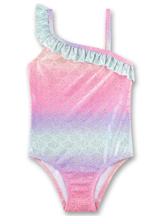 Sanetta Mädchen-Badeanzug rosa Meerjungfrau