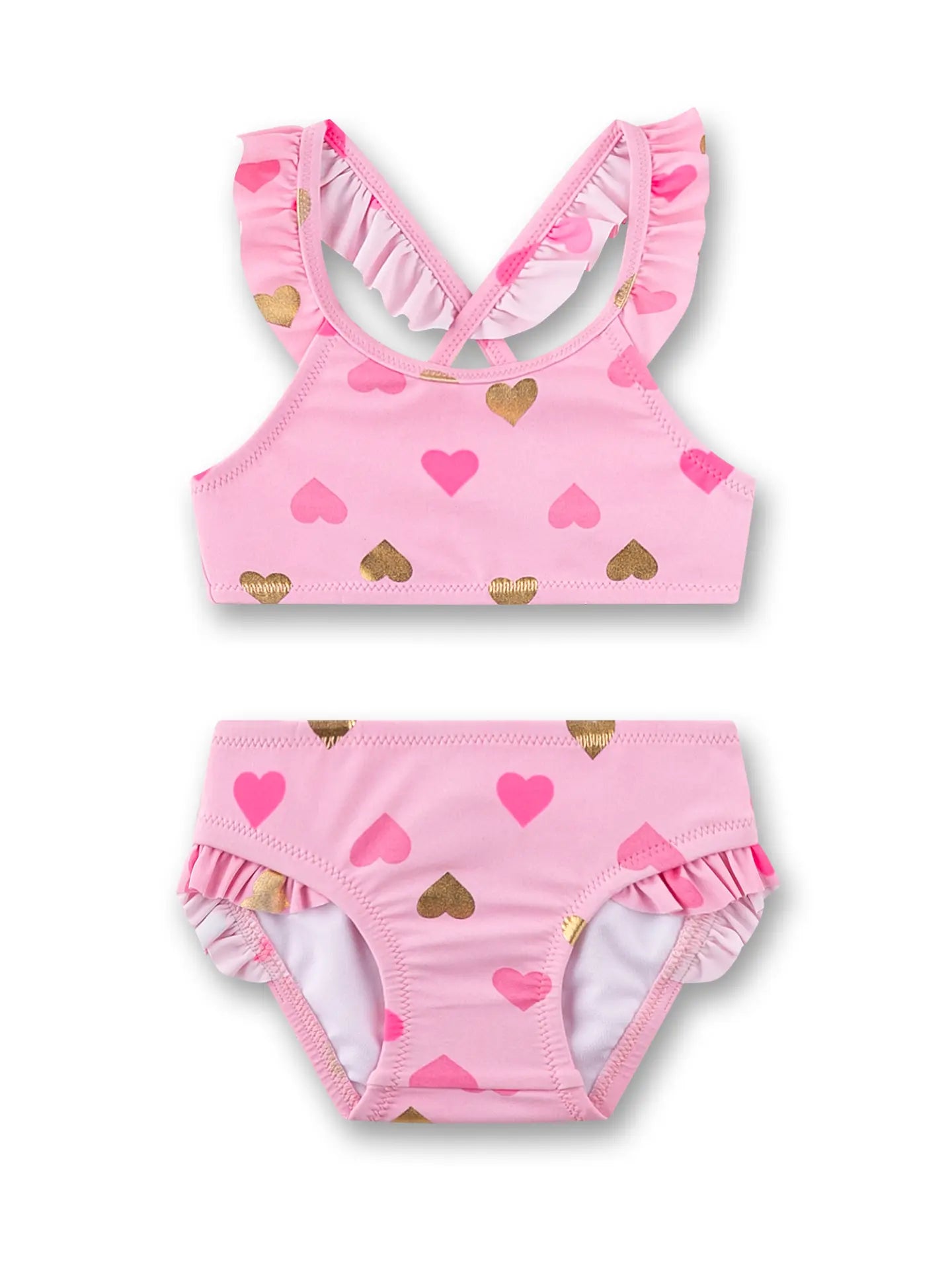 Sanetta Mädchen-Bikini rosa Herzen