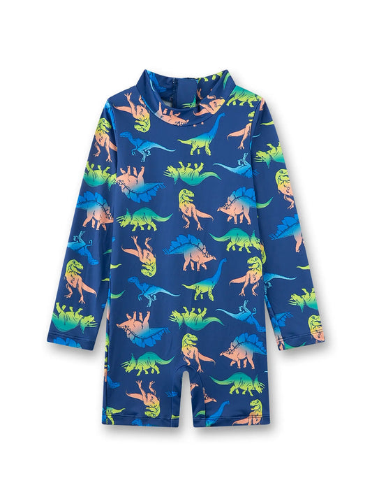 Sanetta Kinder UV Schwimmanzug dunkelblau Dino