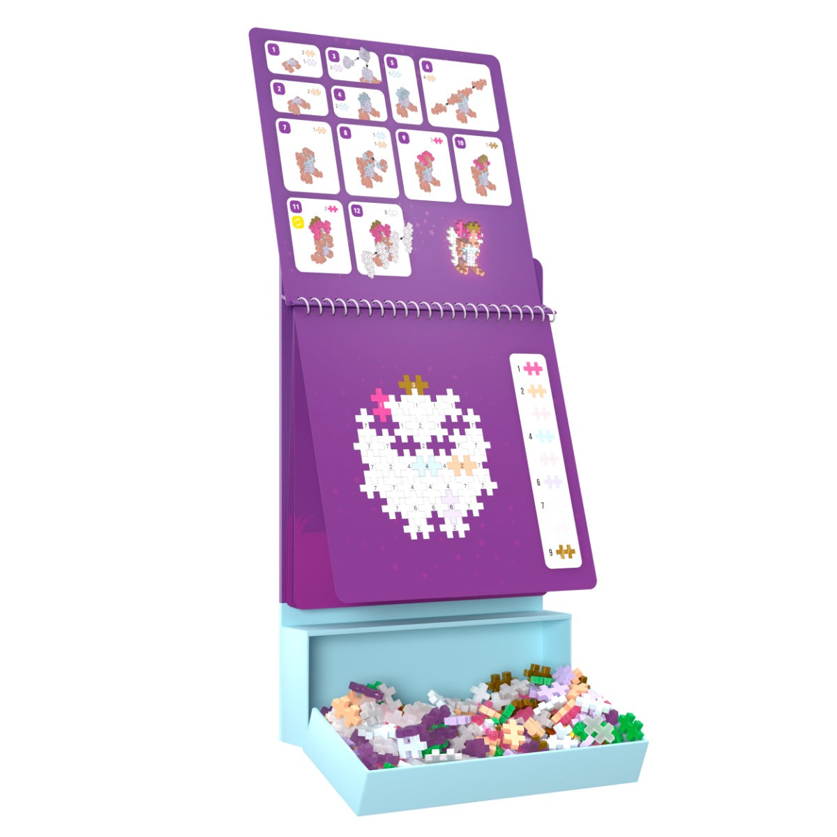 Plus-Plus Puzzle by Number Activity-Pad: Magie - 125 Bausteine