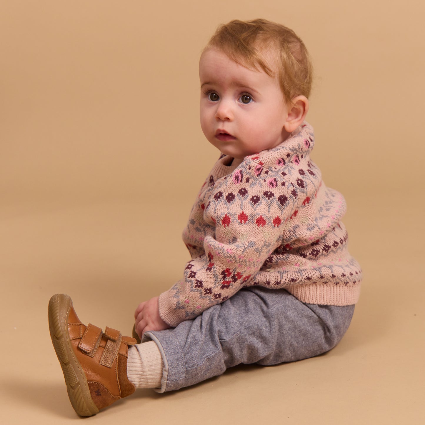 Wheat Baby Jacquard Pullover Mikmak