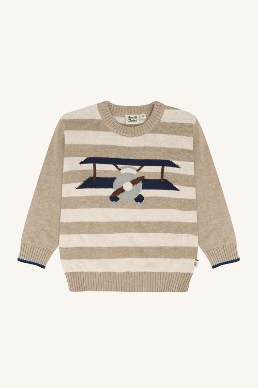 Hust & Claire Pelle Pullover Flugzeug