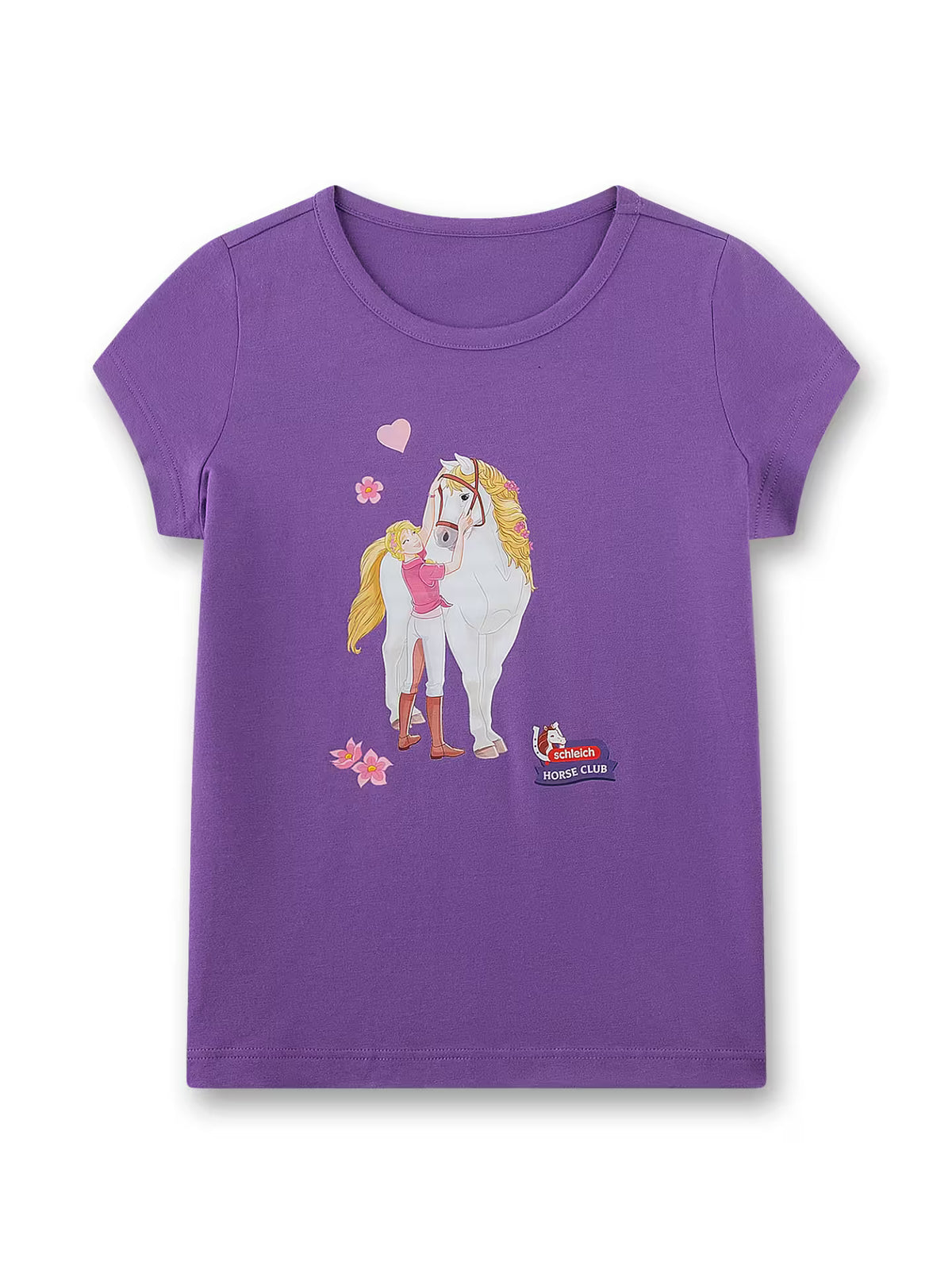 Sanetta Kinder T-Shirt lila Horse Club