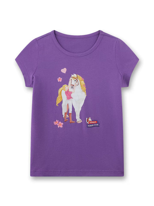 Sanetta Kinder T-Shirt lila Horse Club