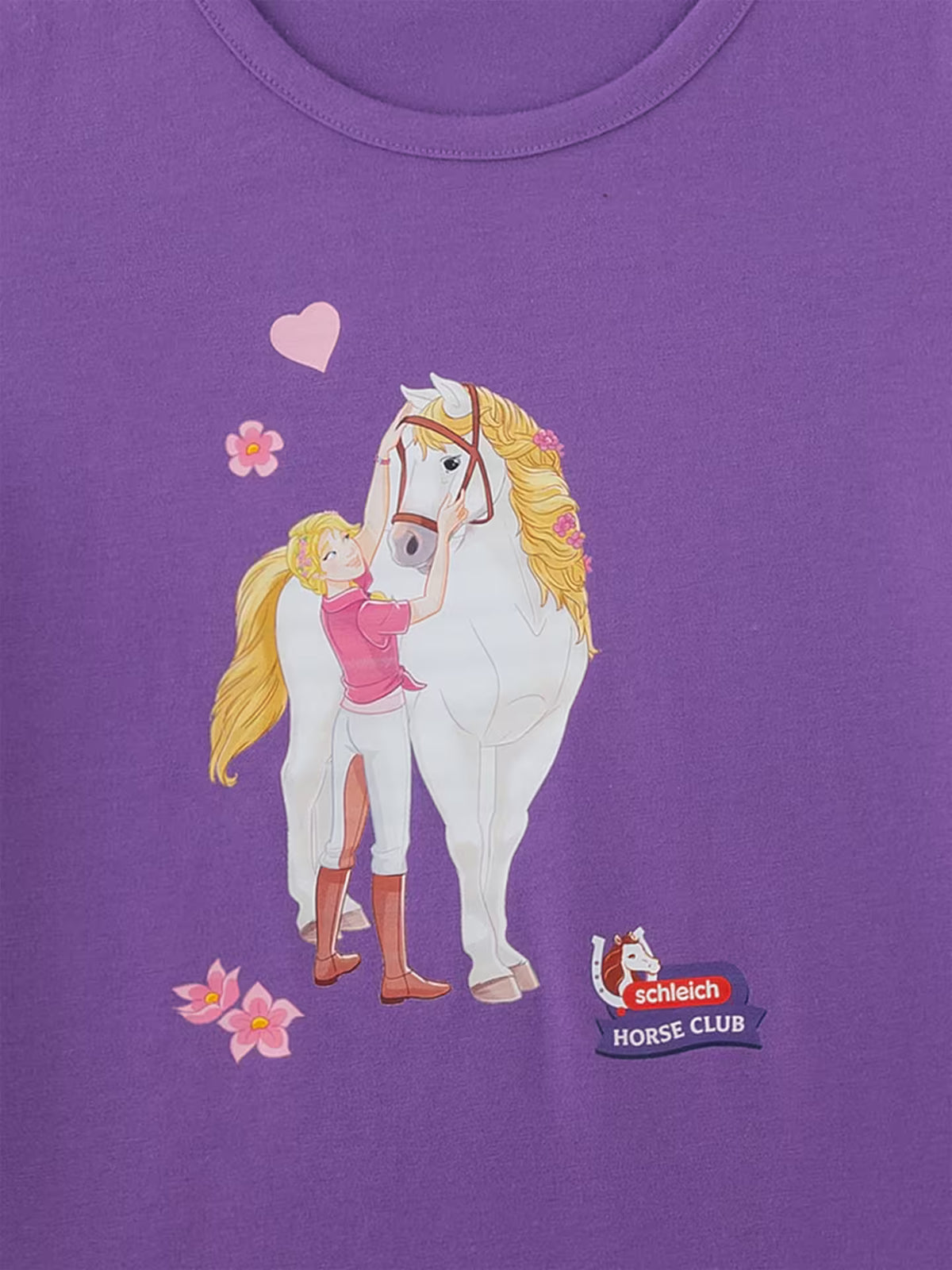 Sanetta Kinder T-Shirt lila Horse Club