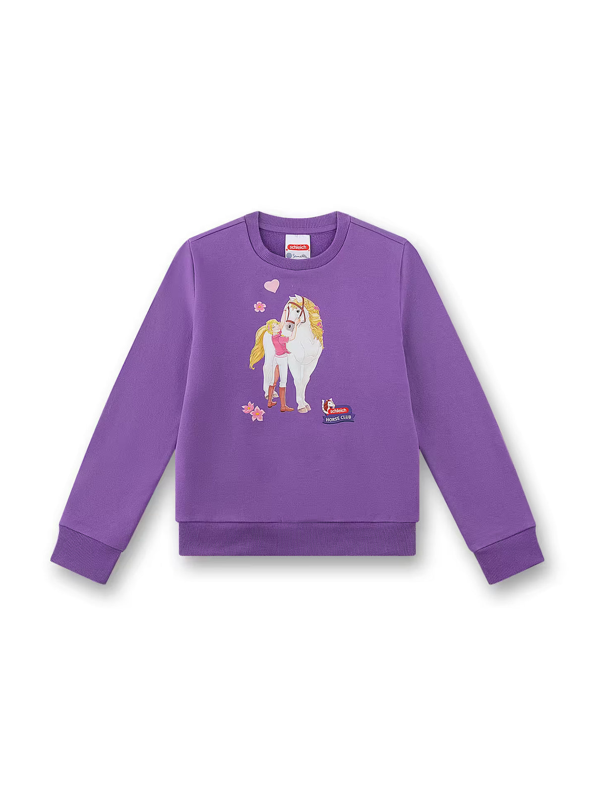 Sanetta Kinder-Sweatshirt Lila Horse Club