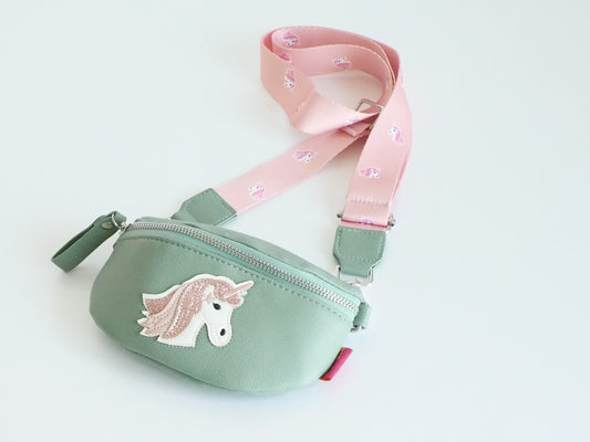KisMe Sidebag Einhorn grün