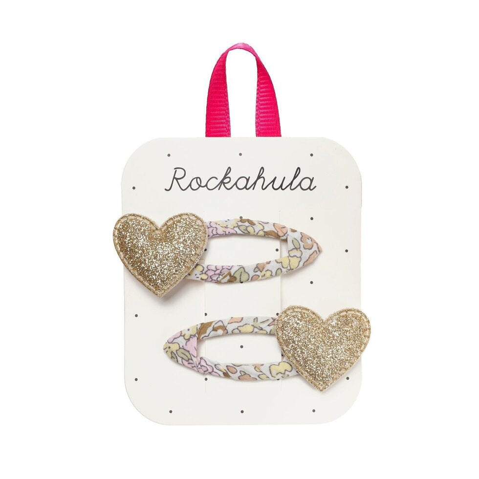 Rockahula Fairytale Floral Herz Haarspangen