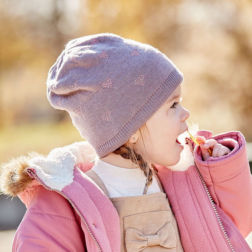 maximo KIDS GIRL-Beanie Herzen Vollfutter