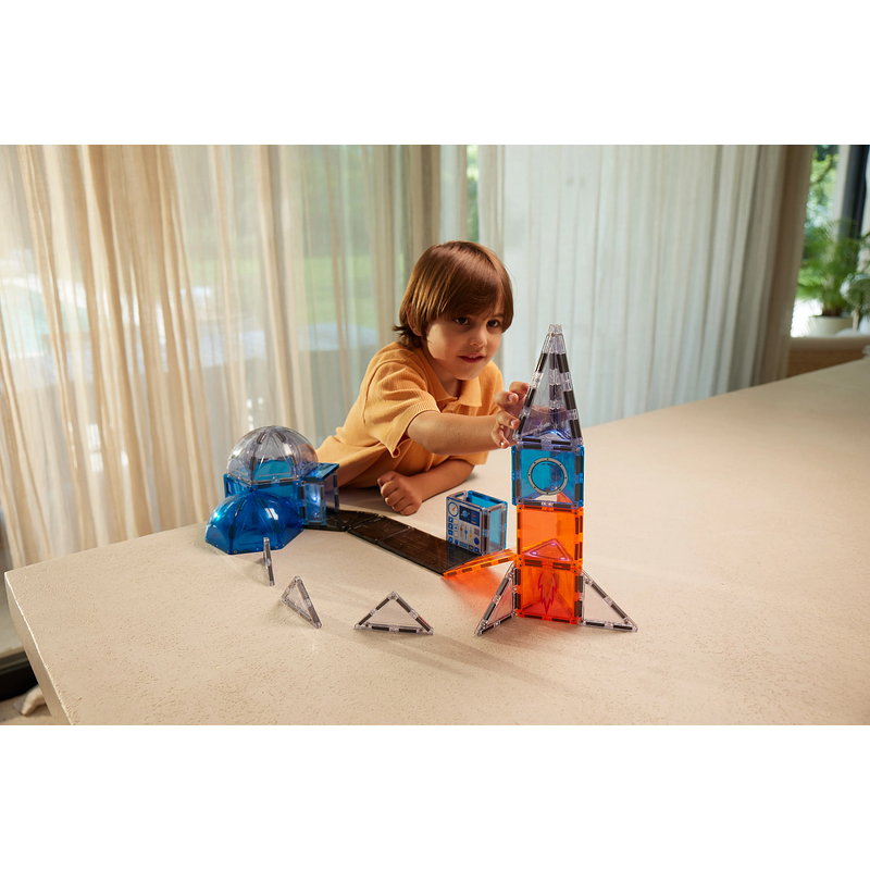 Cleverclixx® Magnetbausteine Space Mission Bausatz Intense 47 Teile