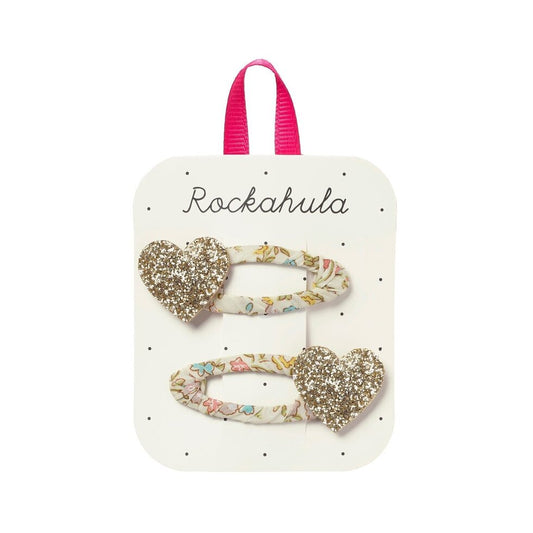 Rockahula Blütenblatt Glitzer Herz Clips