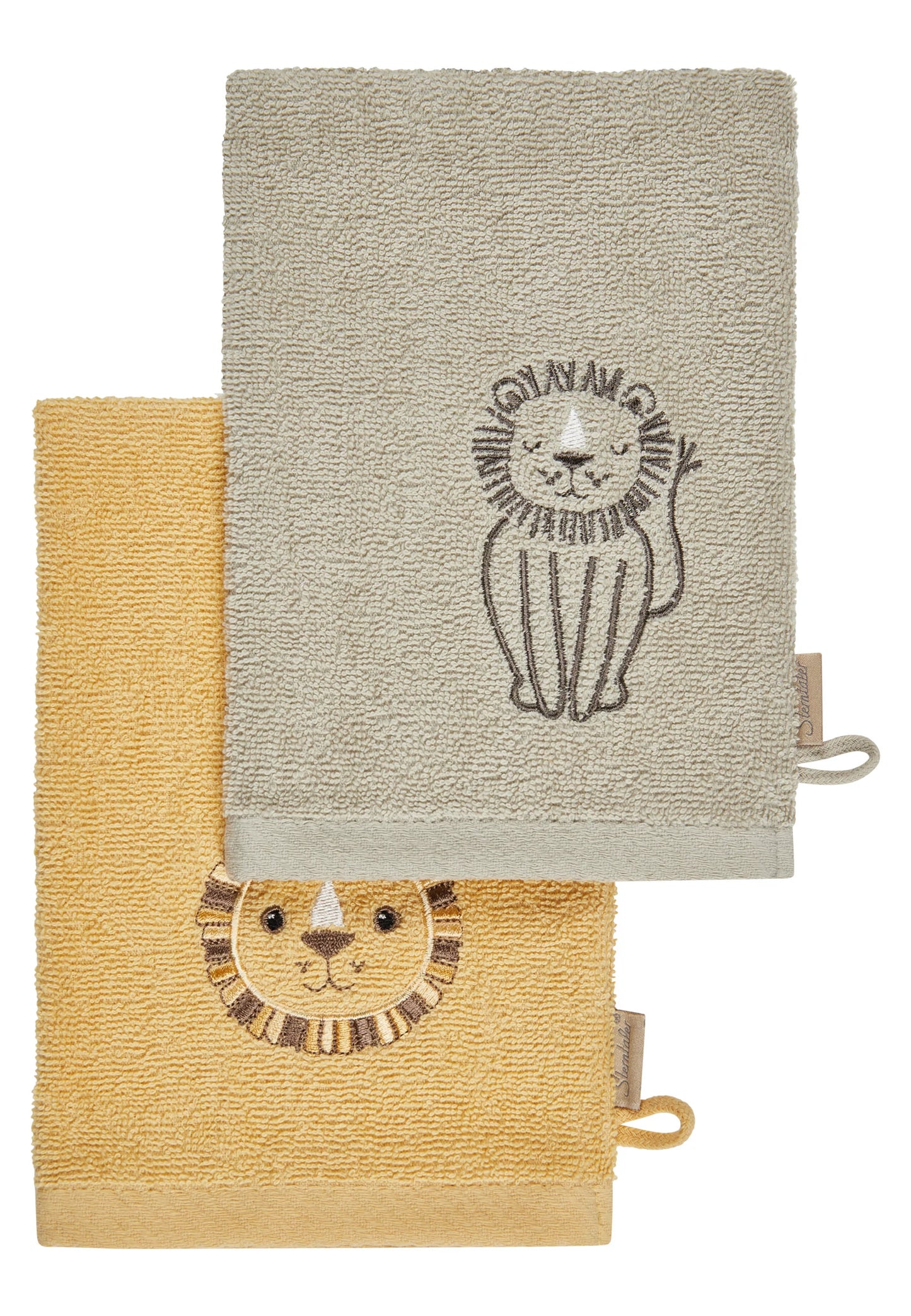 Sterntaler Waschlappen 2er-Pack Löwe Leo