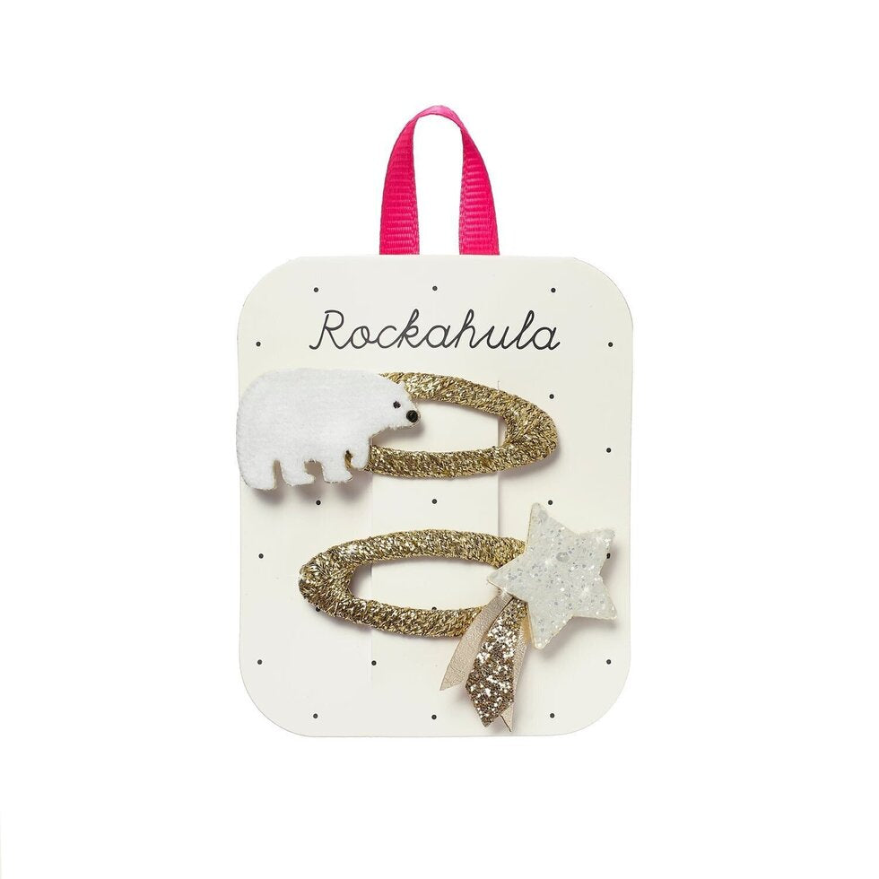 Rockahula X-Mas verschneite Eisbär Haarclips