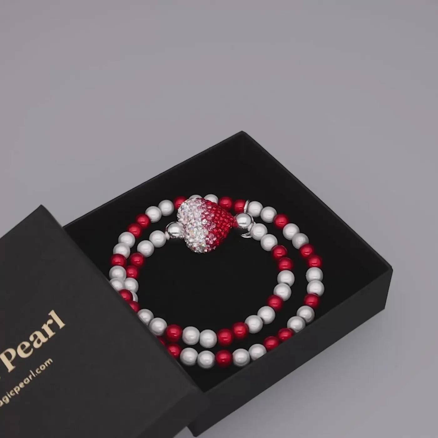 Magic Pearl Perlenarmband "Twisted Love Silver"