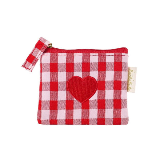 Rockahula Gingham Love Herz Mini Geldbörse