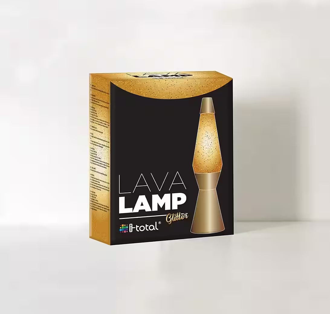 i-Total Lavalampe Glitter Gold