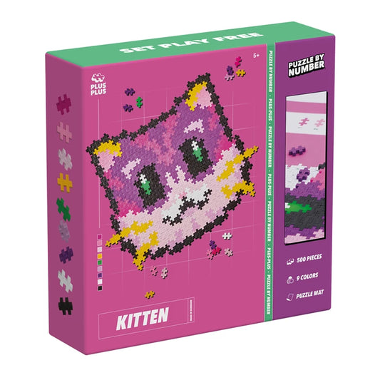 Plus-Plus 500 Kreativ Bausteine Puzzle by Number Katze