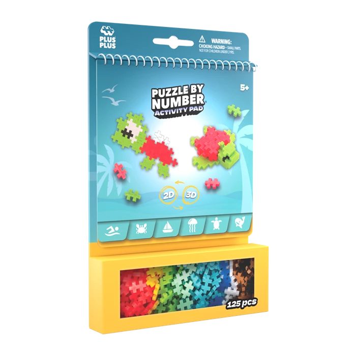 Plus-Plus Puzzle by Number Activity-Pad: Strand - 125 Bausteine