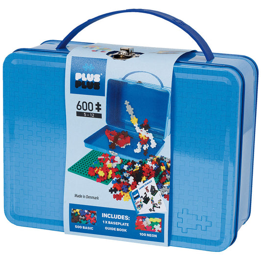 Plus-Plus Mini Basic: Metallbox mit 600 Bausteinen