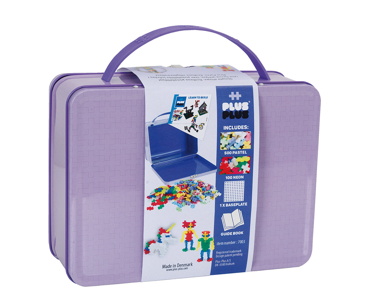 Plus-Plus Mini Pastell: Metallbox mit 600 Bausteinen