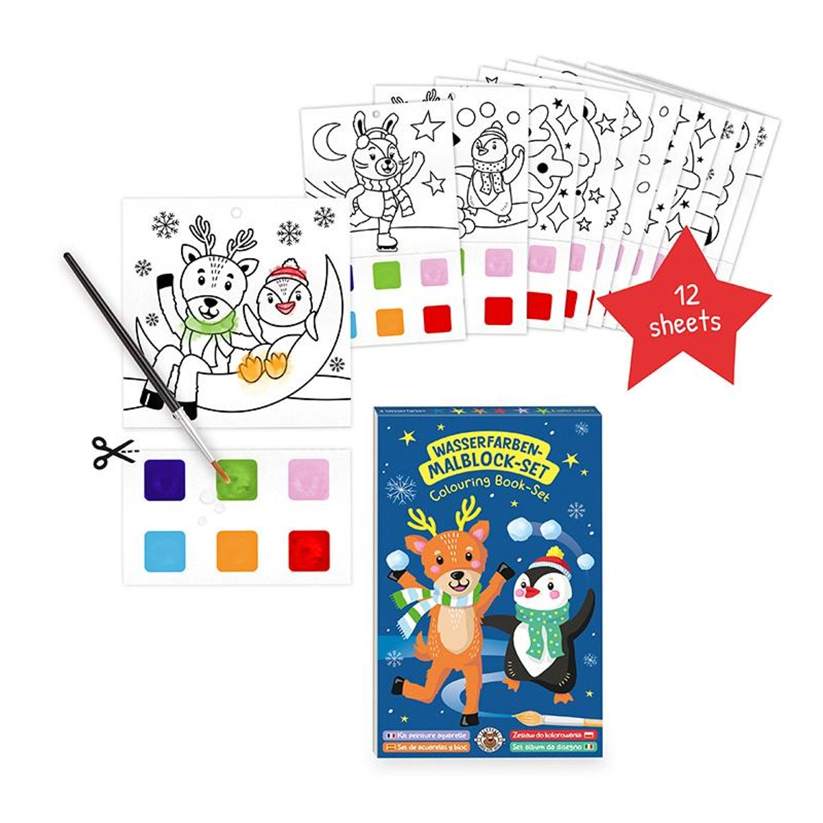 Magic Moments Wasserfarben Malblock Set