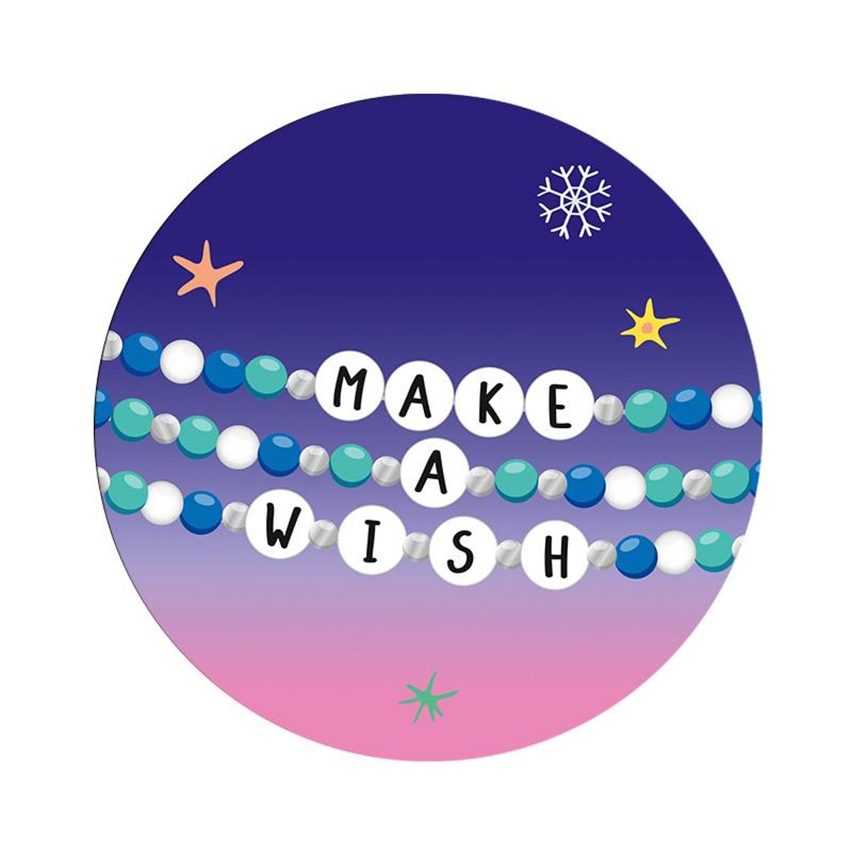 Make a Wish Message-Armband