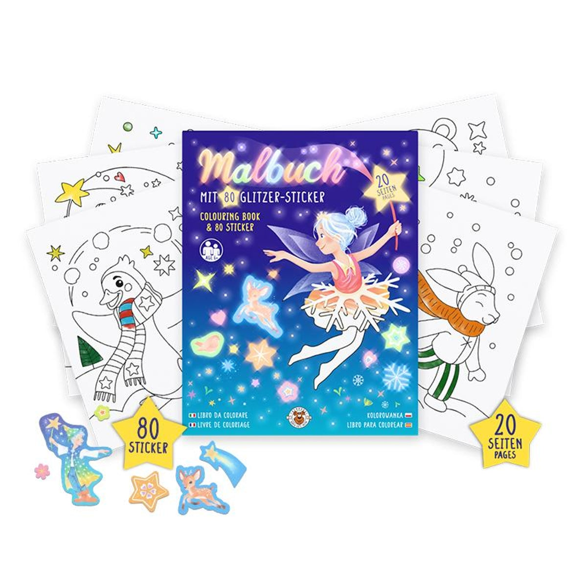 Make a Wish Malbuch inkl. Sticker
