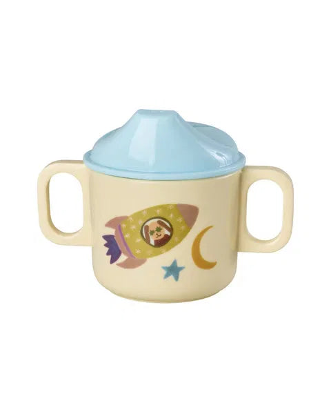 rice Baby-Geschirrset - Hellblau - Dogs in Space - Geschenkbox