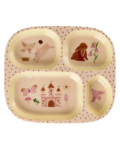 rice Baby-Geschirrset - Hellrosa - Fairytale - Geschenkbox