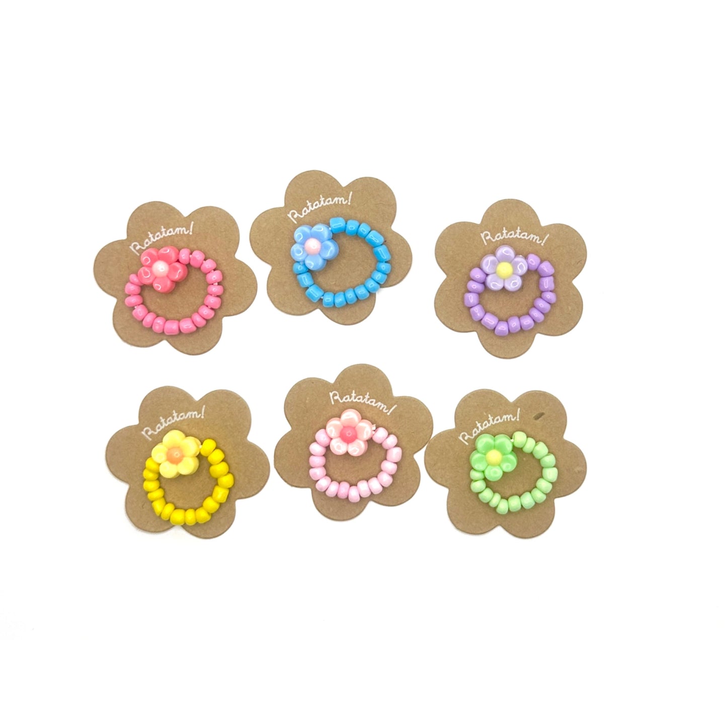 Ratatam! Elastischer Ring Blume - lila