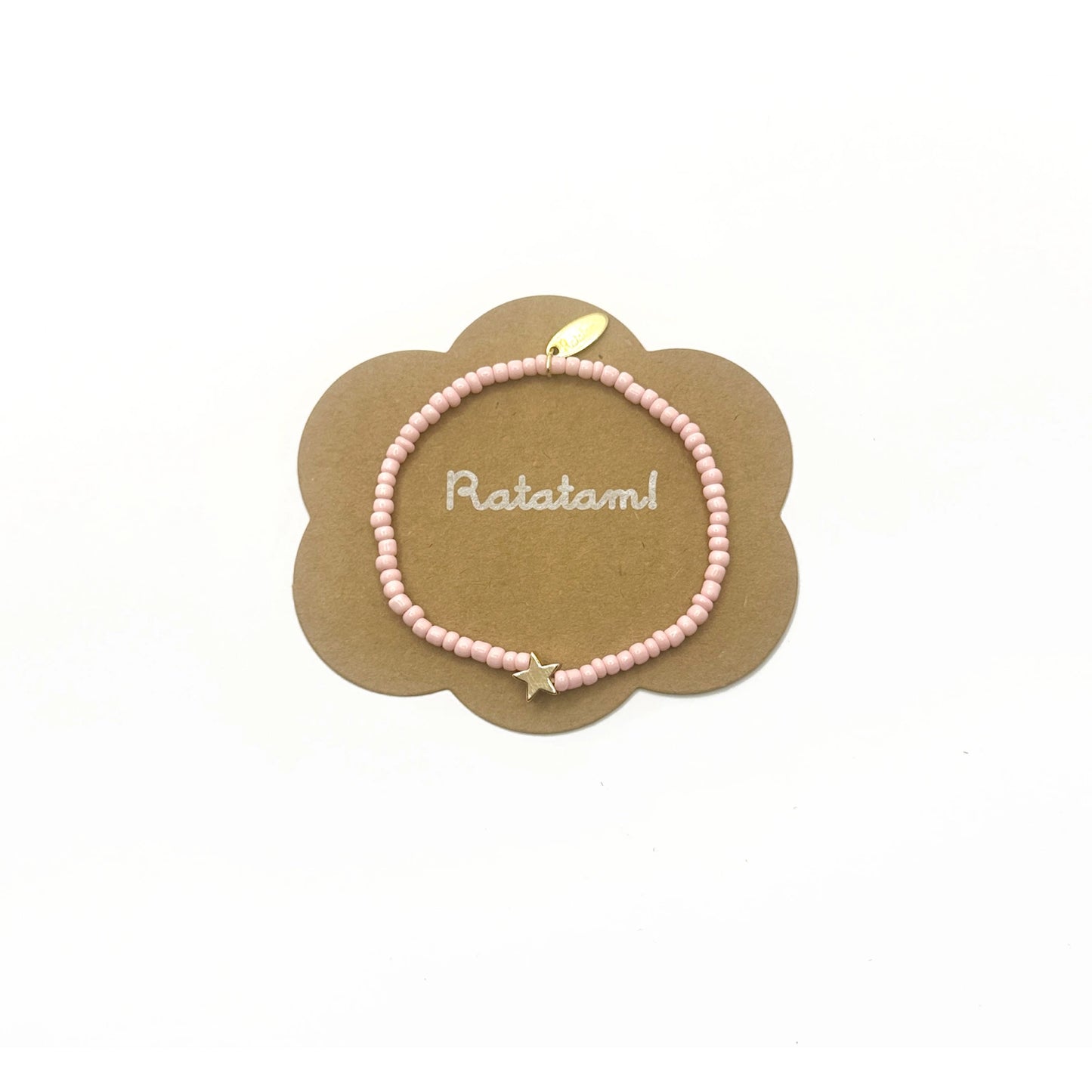 Ratatam! Elastisches Armband mit Stern - rosa