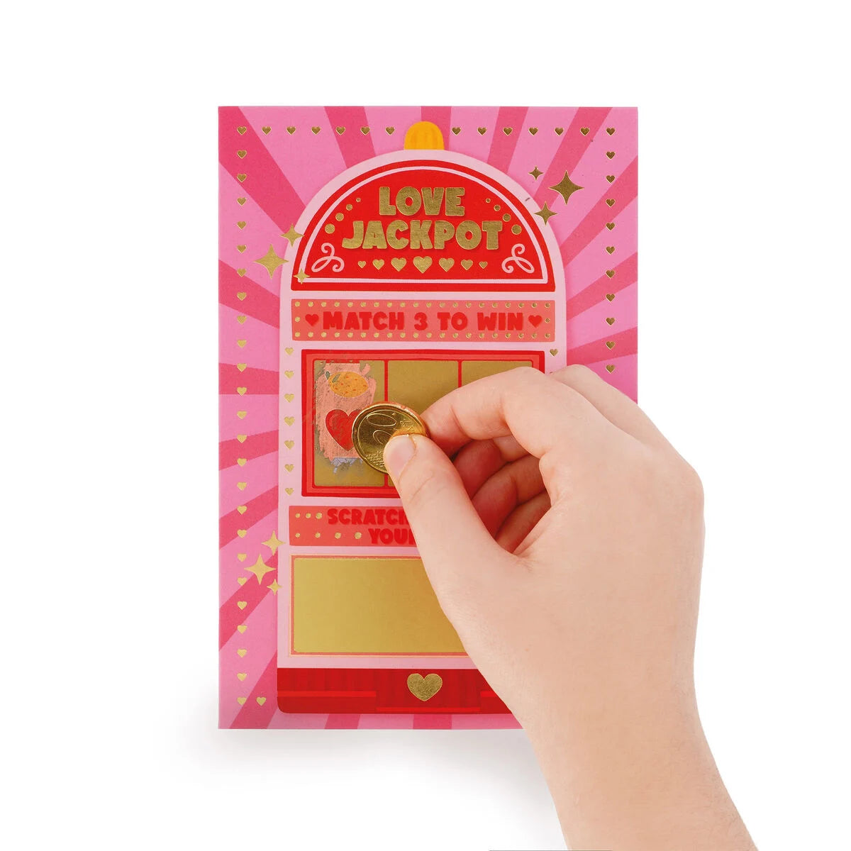 Legami Scratch to Reveal Grußkarte - Love Jackpot