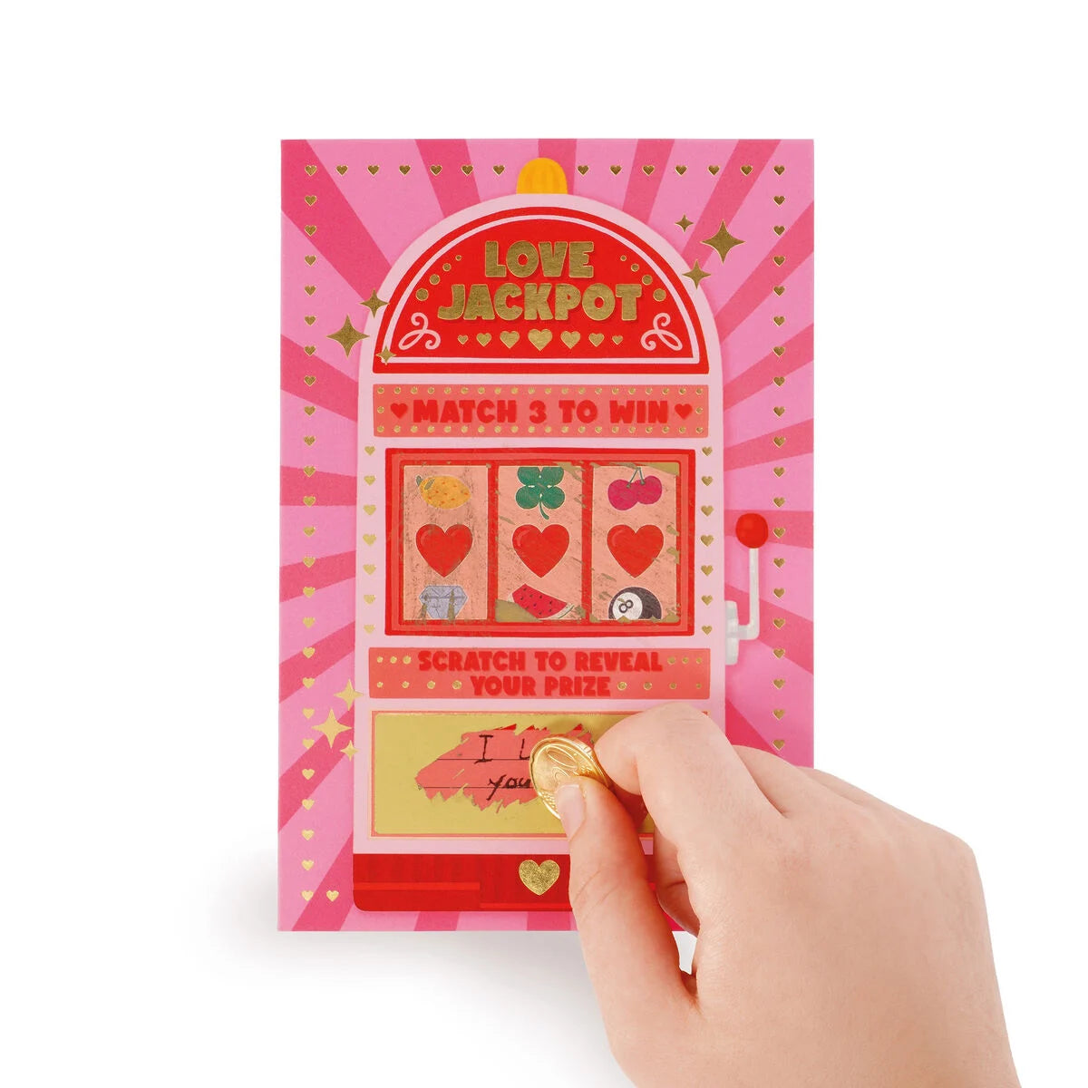 Legami Scratch to Reveal Grußkarte - Love Jackpot